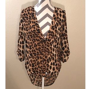 Cheetah Boutique Top