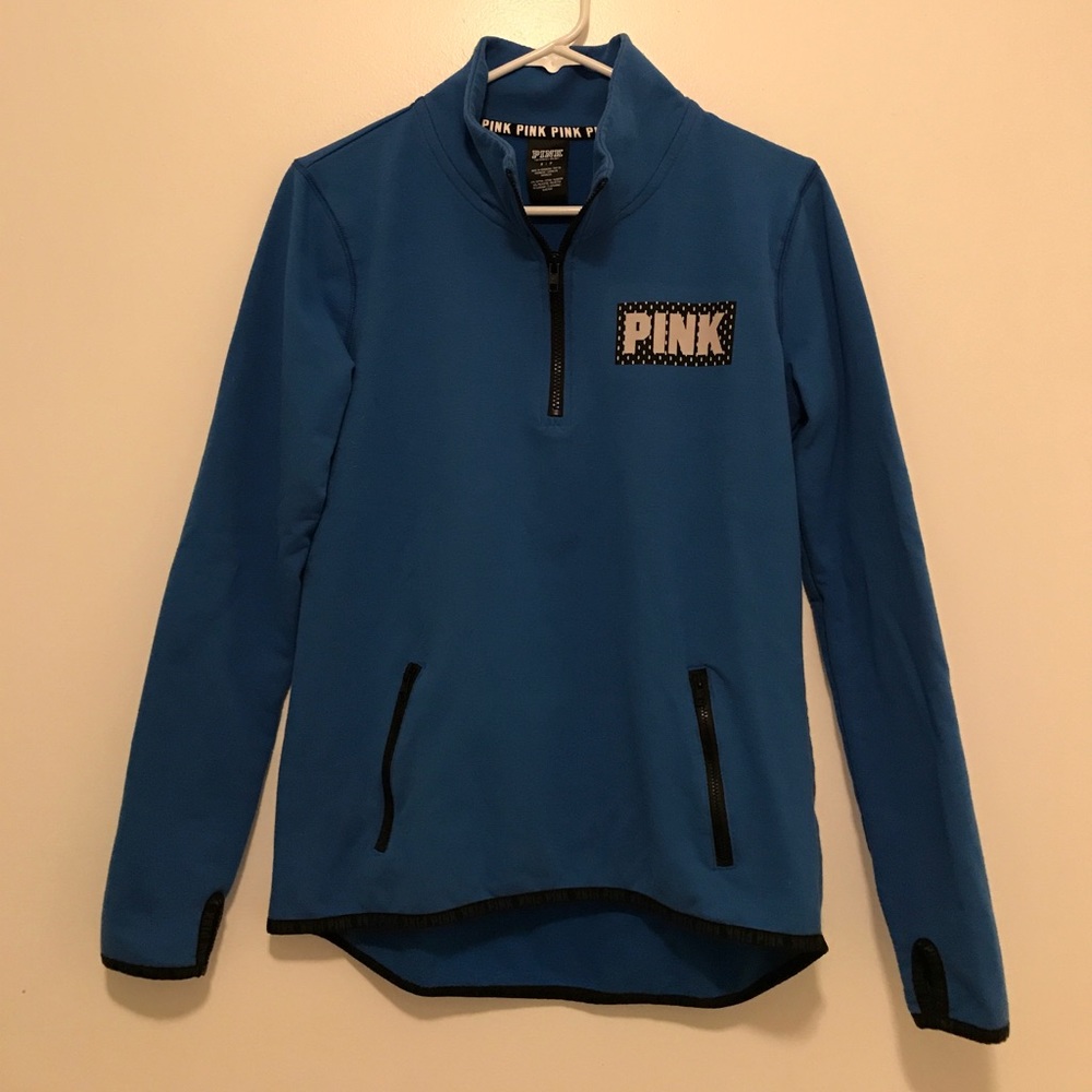 vs pink half zip
