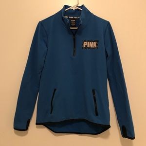 vs pink half zip