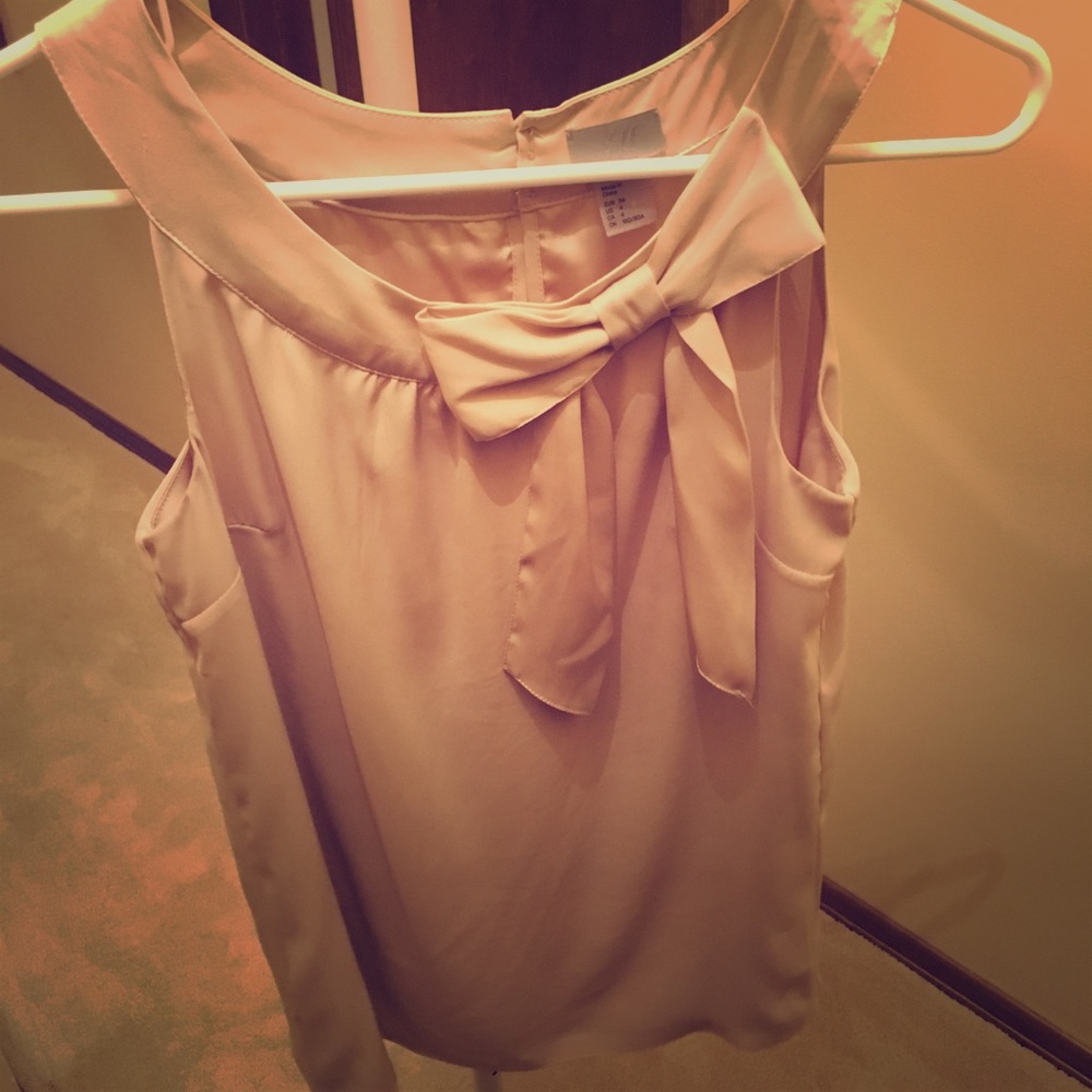 Tan flowy tank top blouse