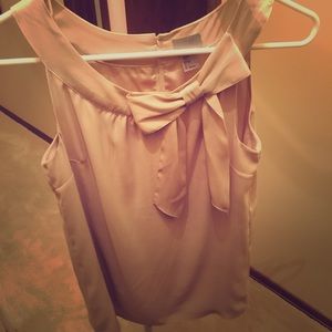 Tan flowy tank top blouse