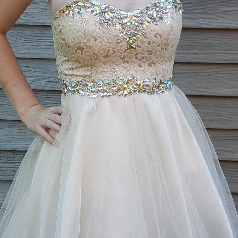 Champagne short dress