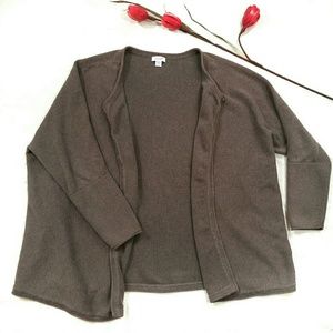 J. Jill Pure Jill Chocolate Brown Cardigan XS