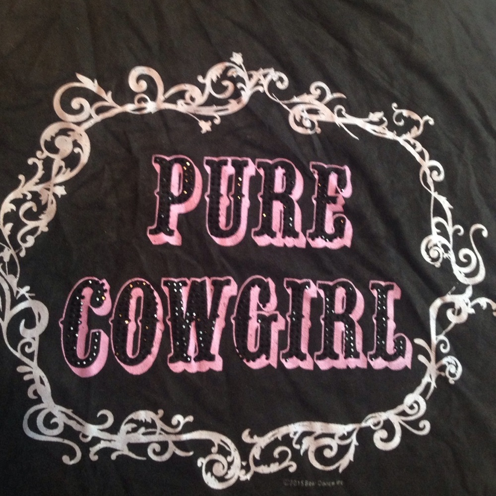 BEAR DANCE PURE COWGIRL TOP TANK EXCELLENT CUTE