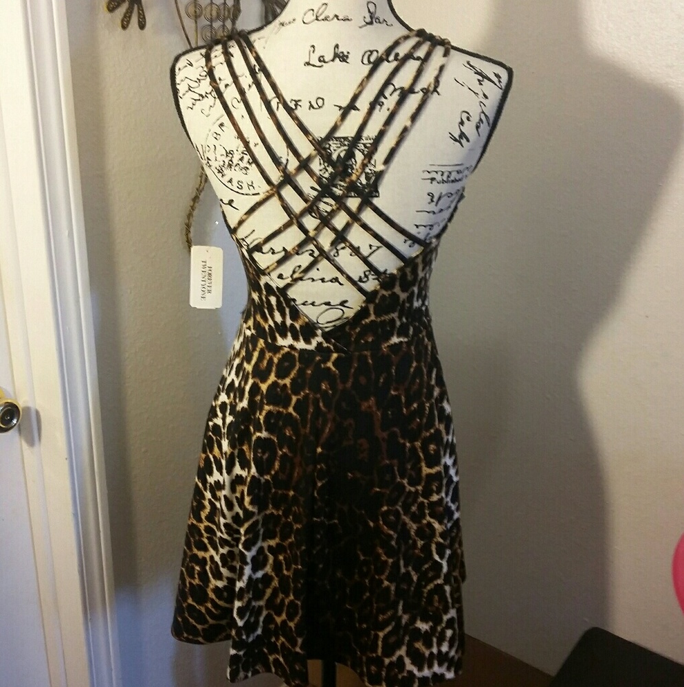 Animal Print Mini Dress - Picture 3 of 7