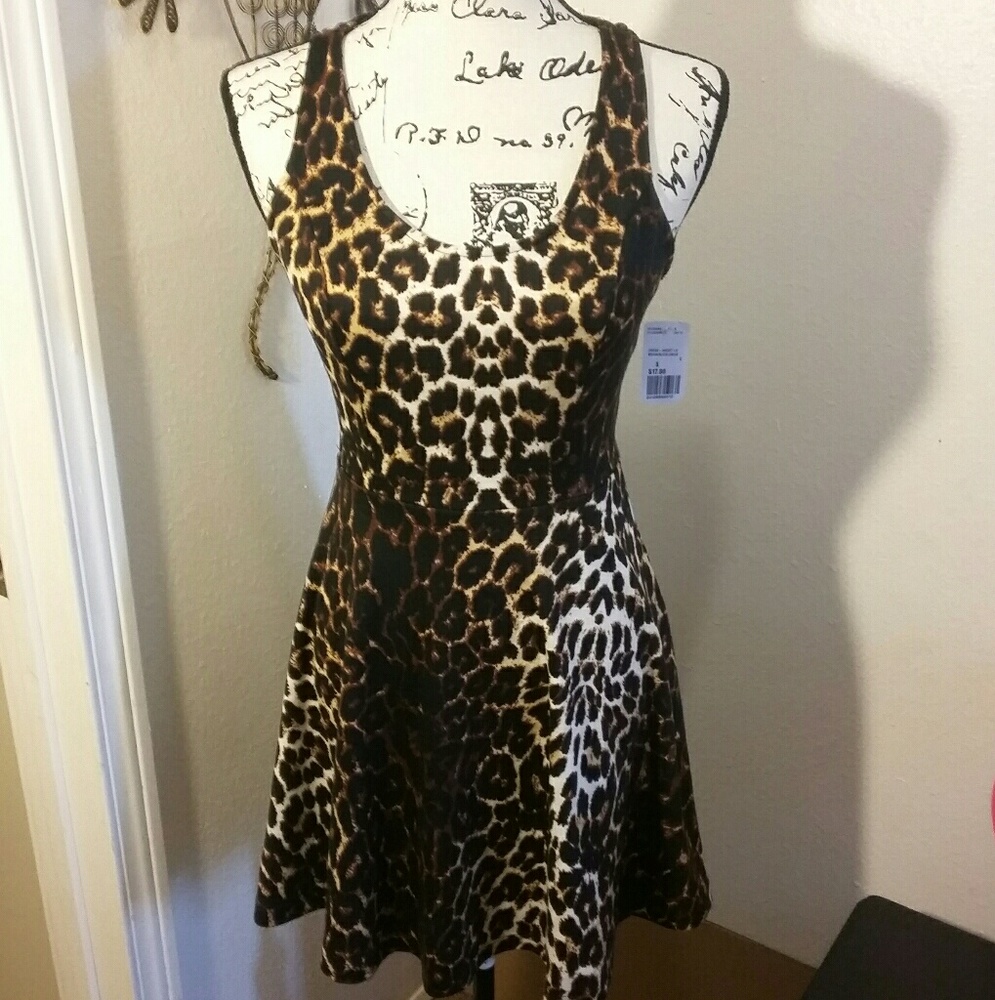 Animal Print Mini Dress - Picture 2 of 7