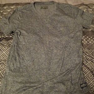Grey V neck men's T-shirt