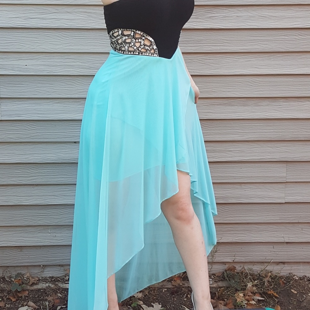 Black and blue with silver detailing high and low - Picture 2 of 3