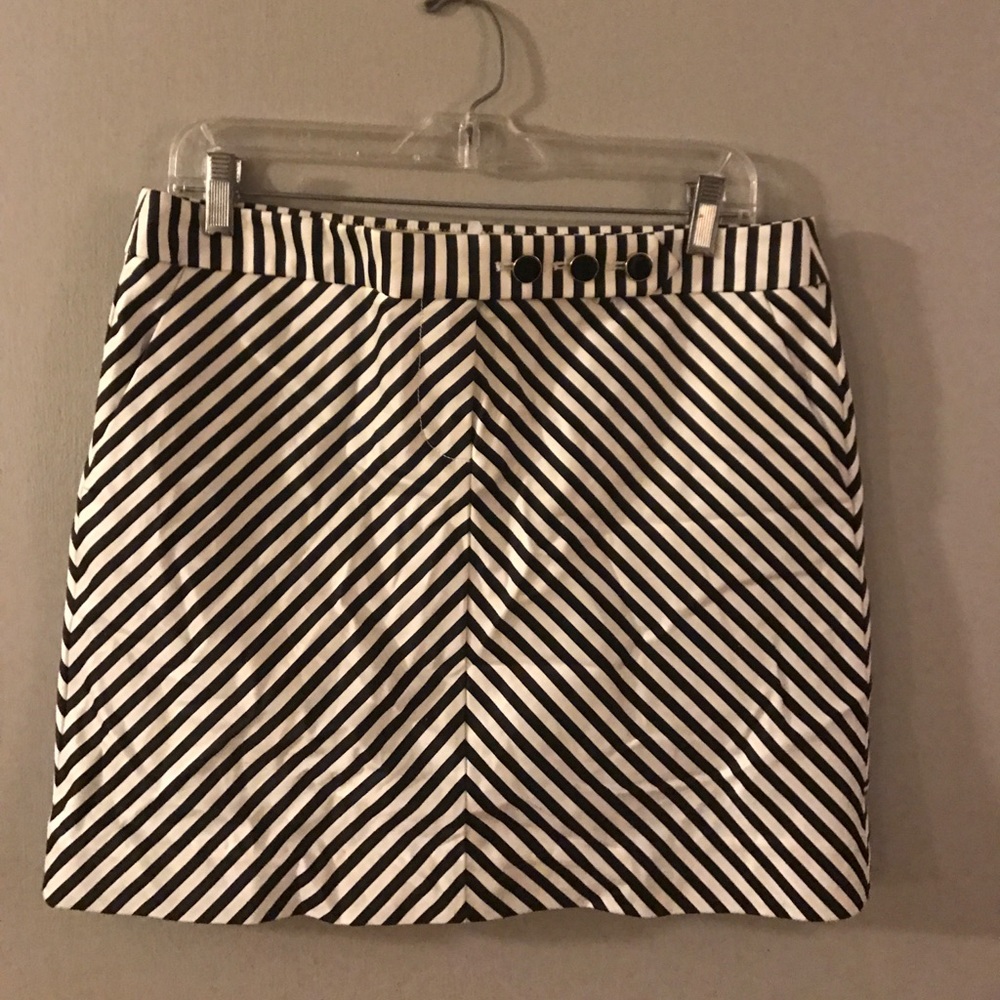striped jcrew skirt