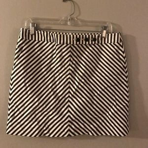 striped jcrew skirt