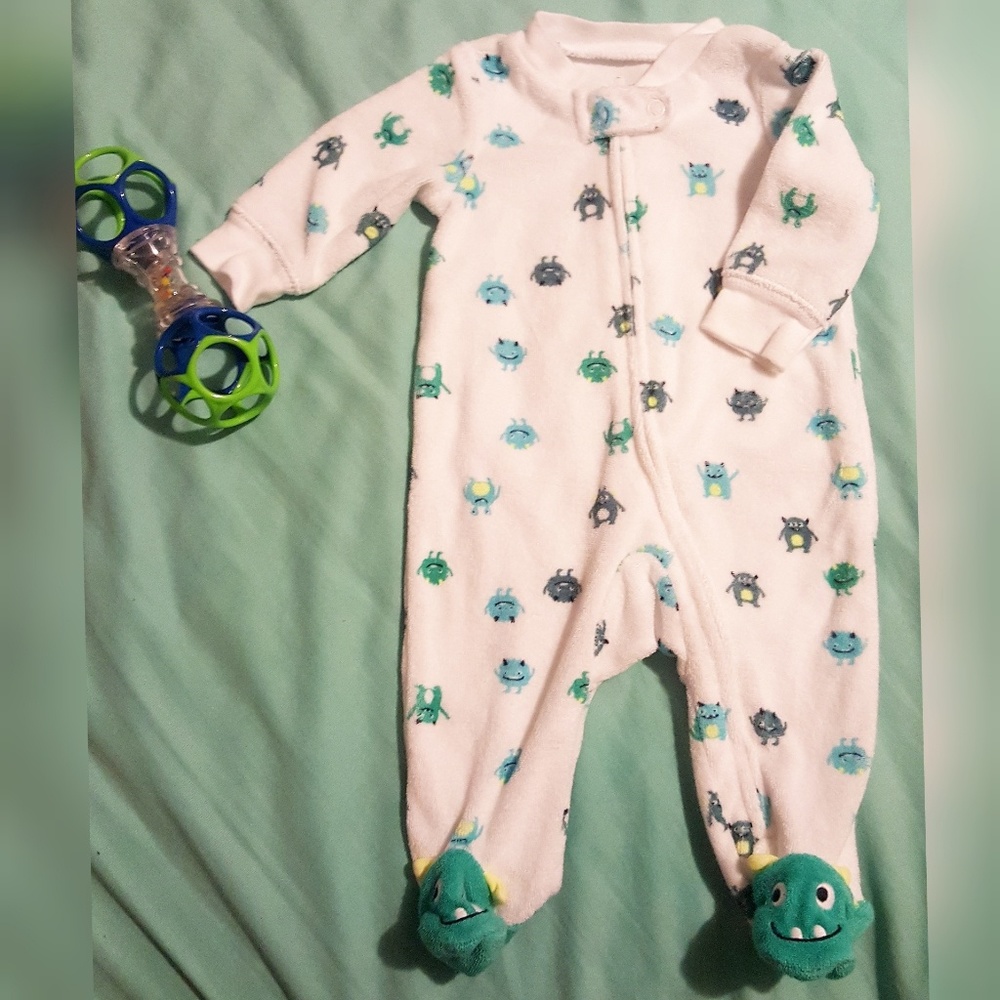 Carter's Zip up Terry Footie