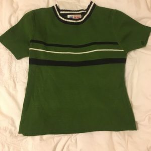 Knit Green Crop Top