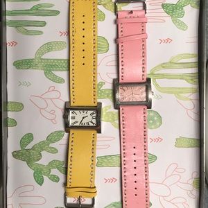 Genuine leather wrist watches