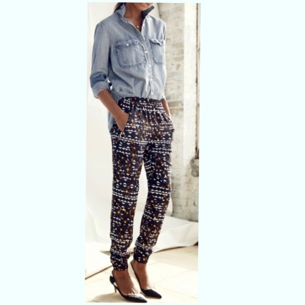 SOLD - J. Crew Turner Pant In Hidden Floral Jogger
