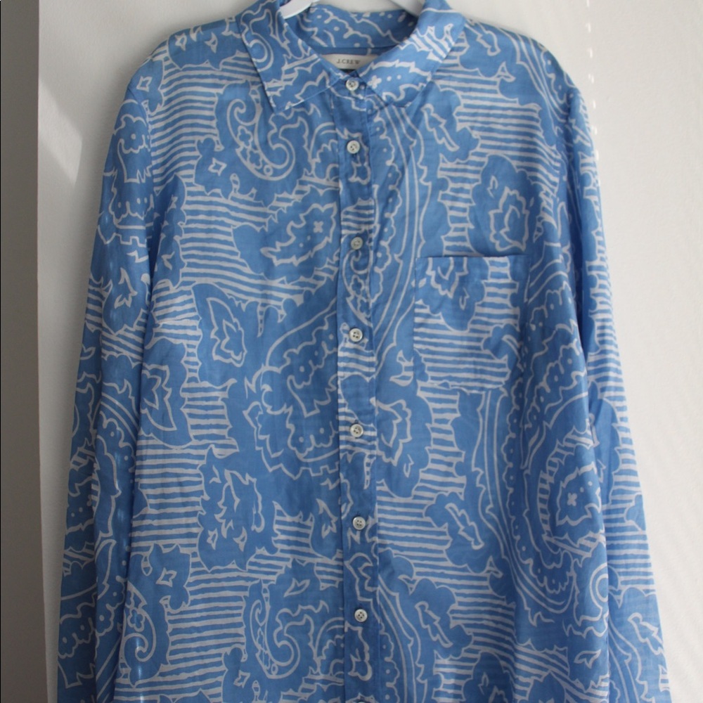 J.Crew Patterned Button Down Shirt