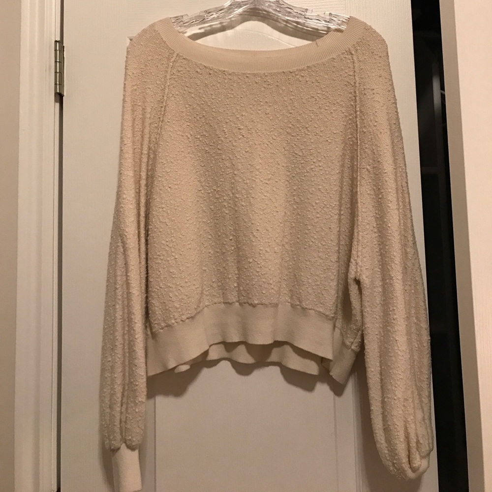 Free People Found My Friend Sweater Ivory