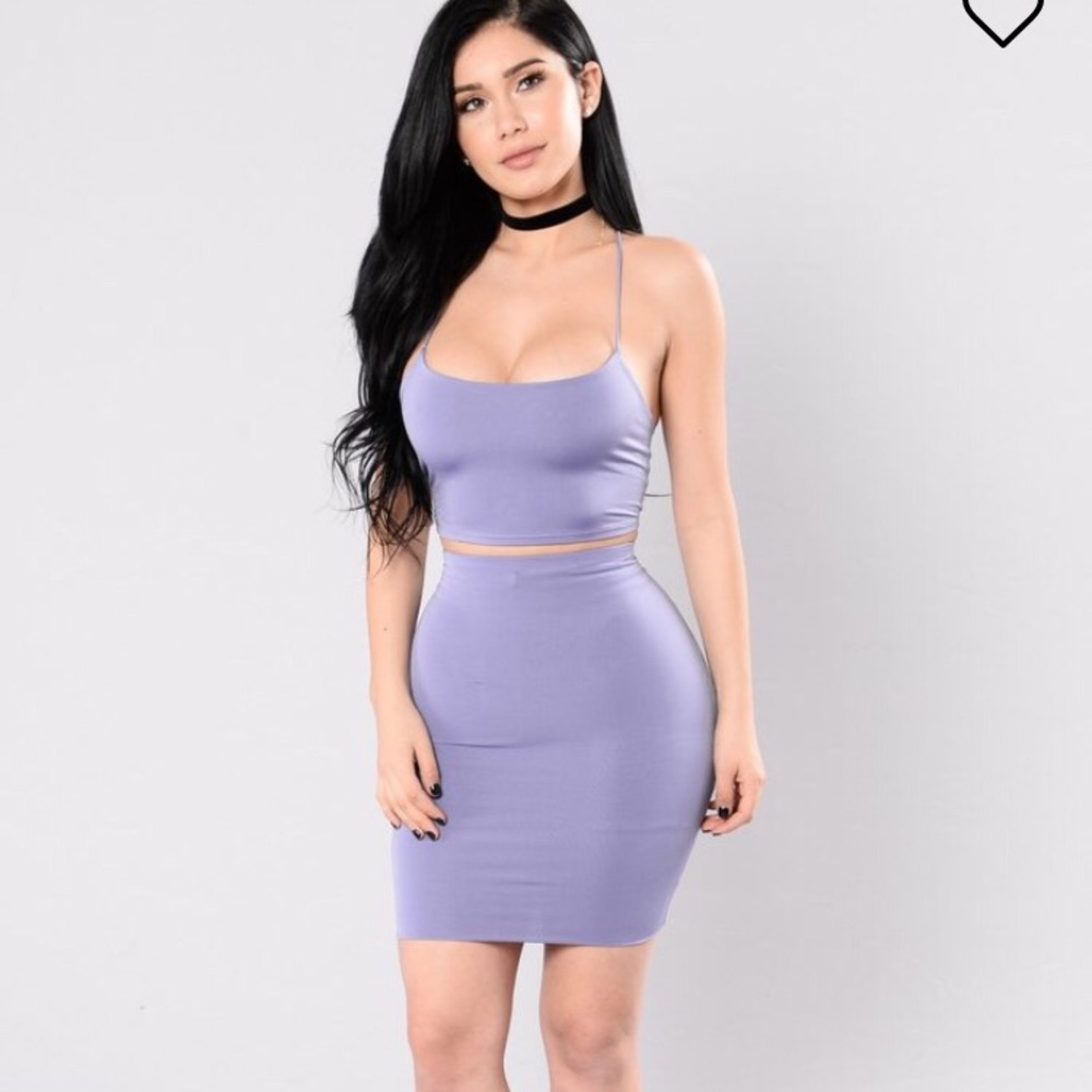 Lavender 2 Piece Skirt Set