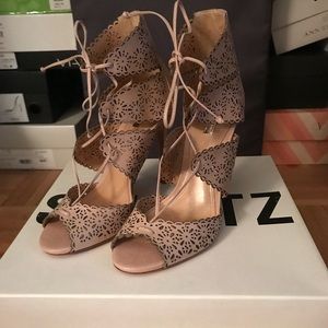Schutz Laser Cut heels size 7