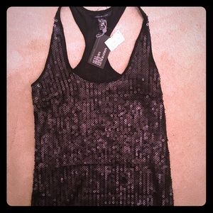 Black sequin dress