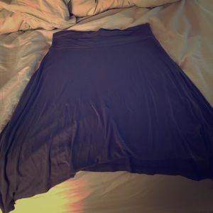 Purple asymmetrical skirt from the gap