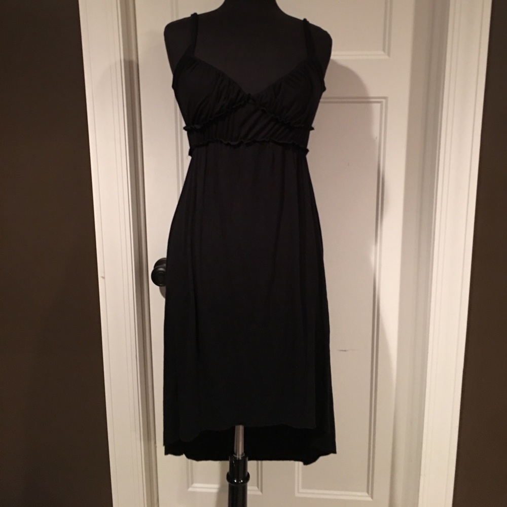 Black halter dress