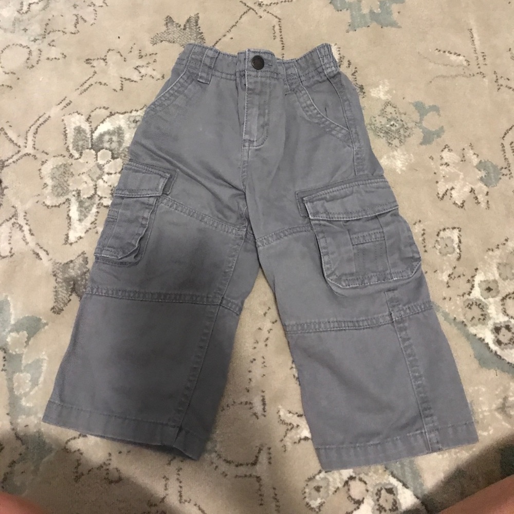 Gray cargo pants