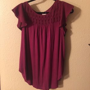 Chiffon and Stretch Jersey Top