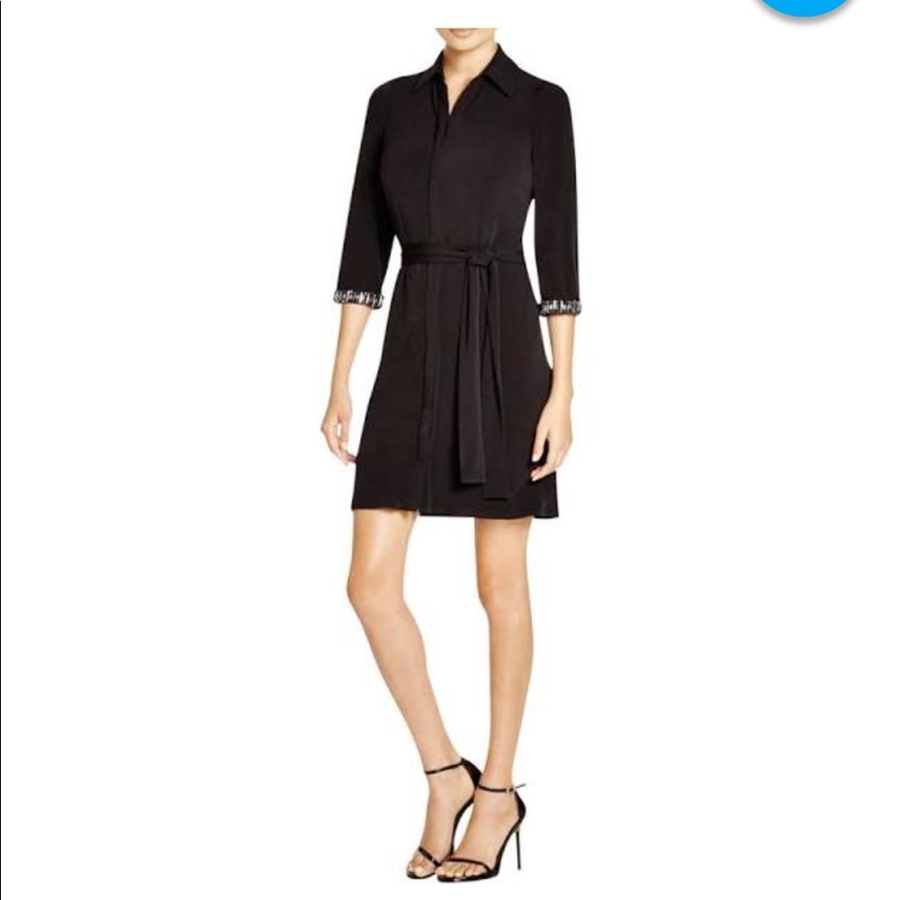 Laundry by Shelli Segal Black Shirtdress size 6