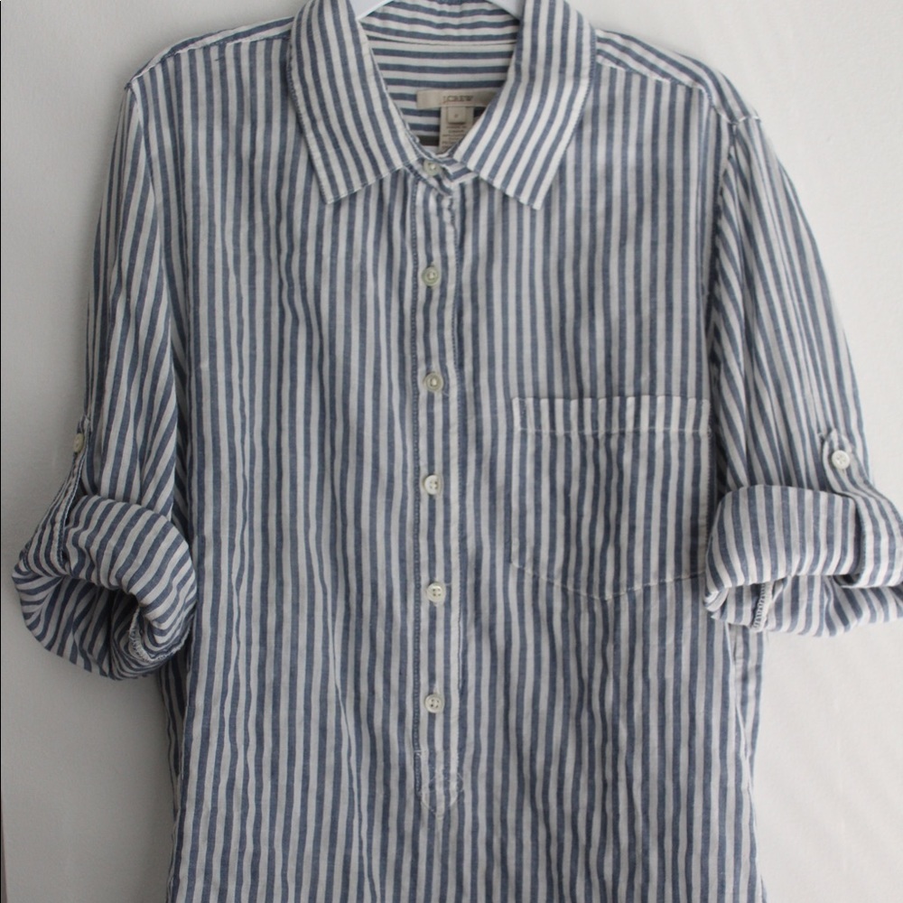 J.Crew Women’s Striped Button Down