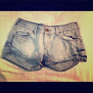 Low Rise Jean Shorts