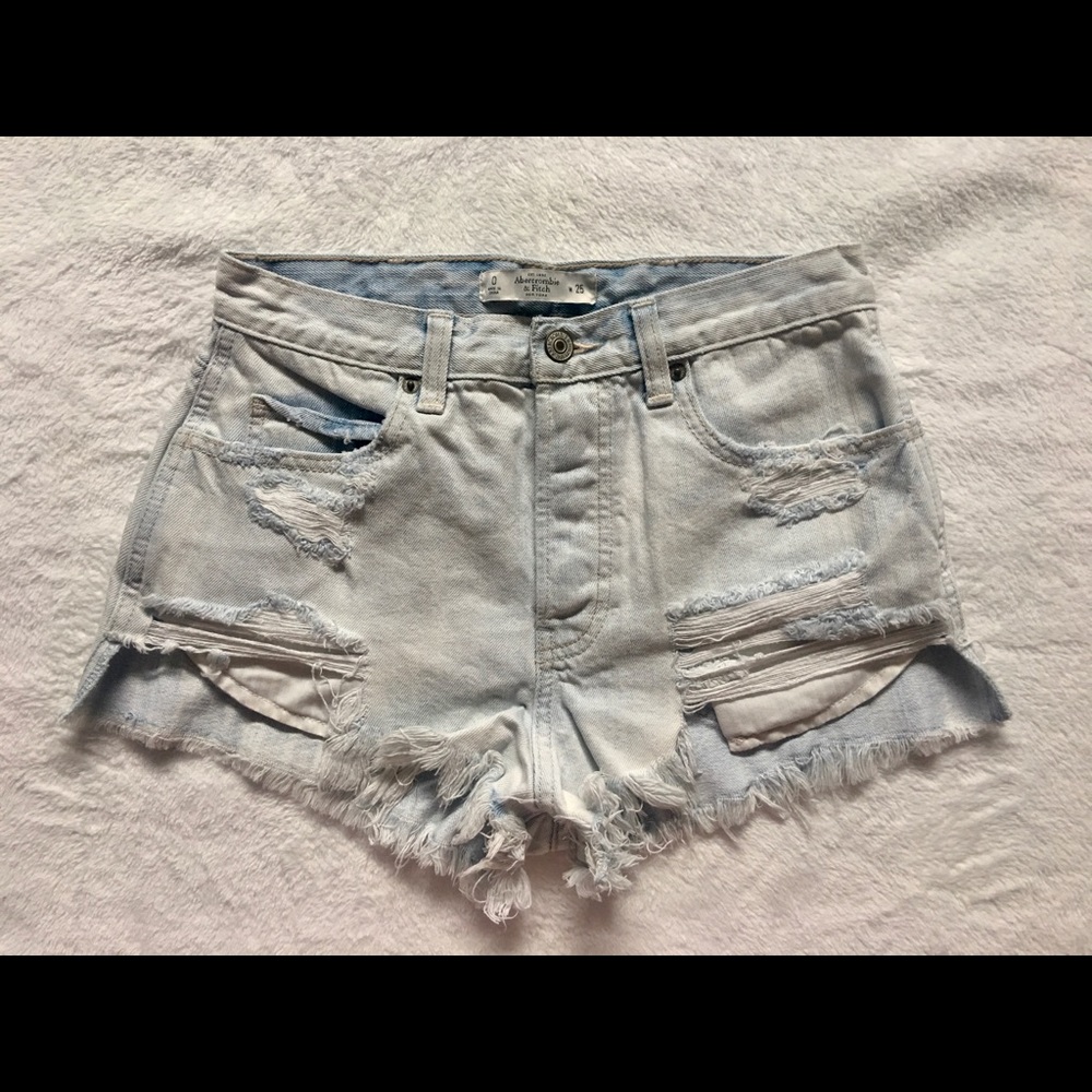 High waist cut offs