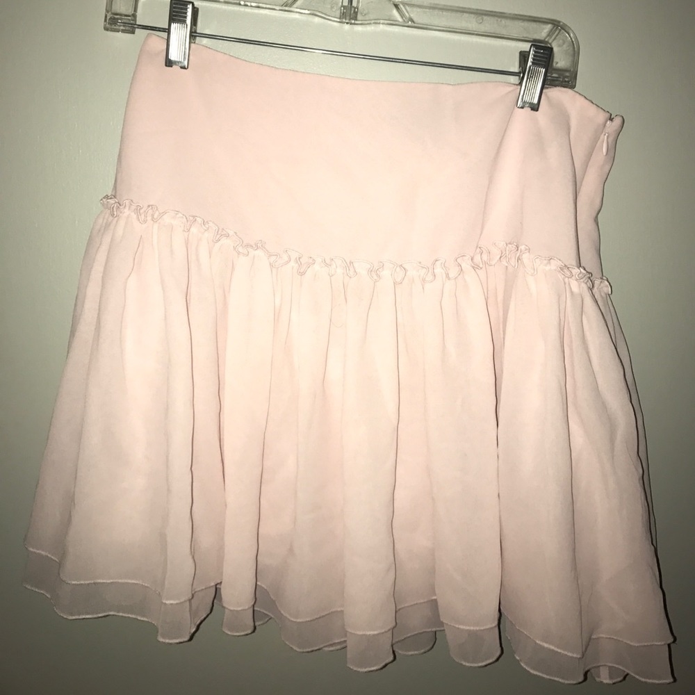 baby pink banana republic skirt