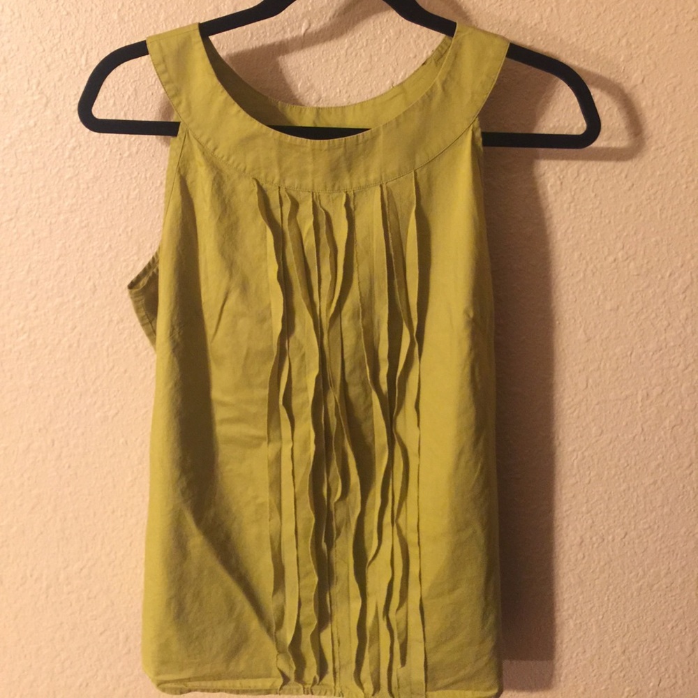 4 for $15!! Embellished Pea Green Top