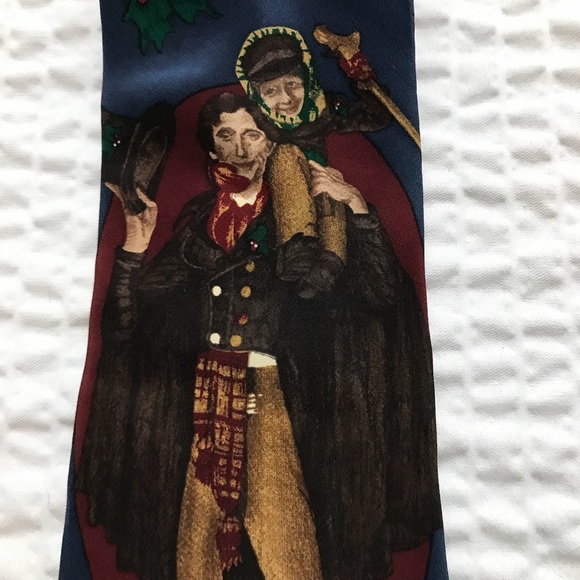 Norman Rockwell Christmas Tie - Picture 2 of 4