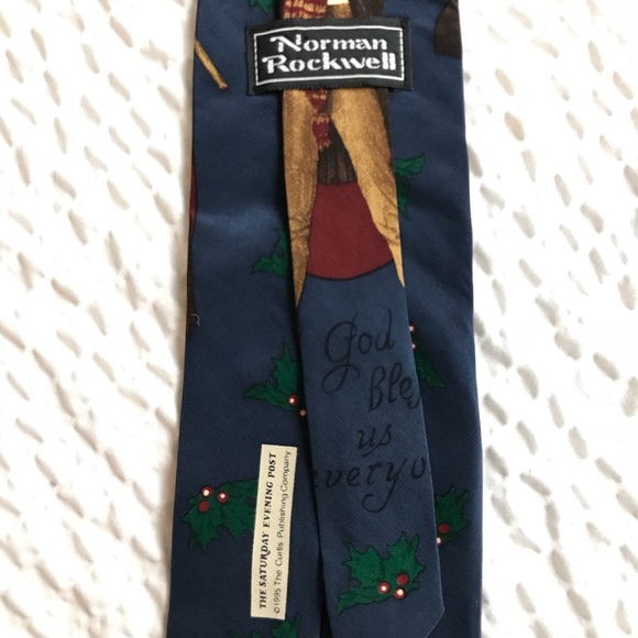 Norman Rockwell Christmas Tie - Picture 4 of 4