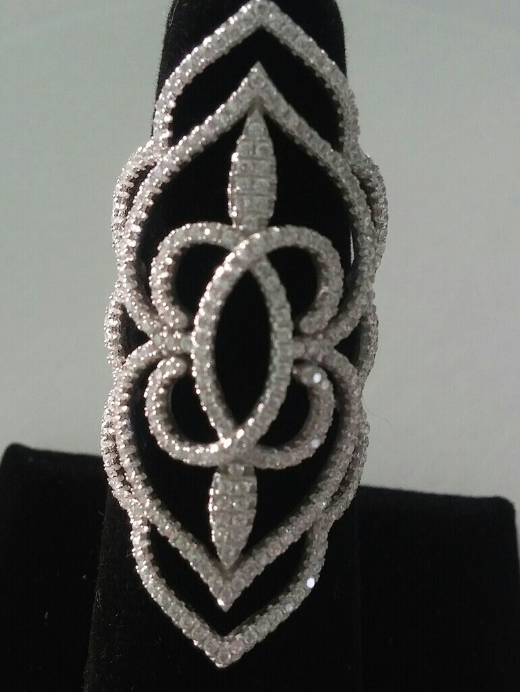 925 Sterling Silver Ring , Cubic Zirconia Ring