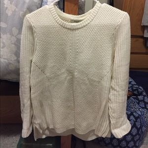 Cream sweater from Madewell