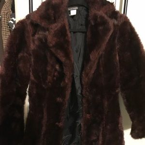 Fax fur coat
