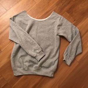 NWOT fleece off the shoulder sweatshirt