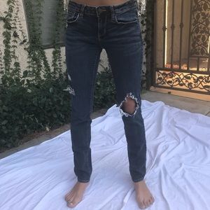 Distressed Denim Jeans