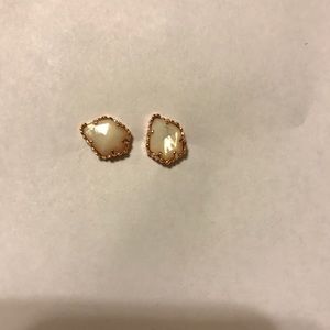 Kendra Scott Rose Gold Ivory Pearl Tessa Earring