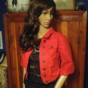 Highway Jeans red denim jacket