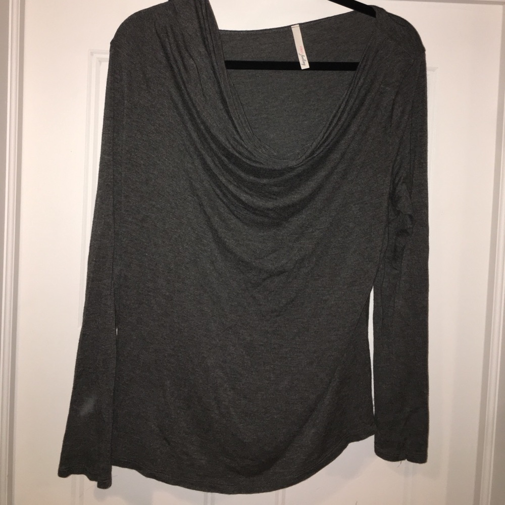 Grey dolman top