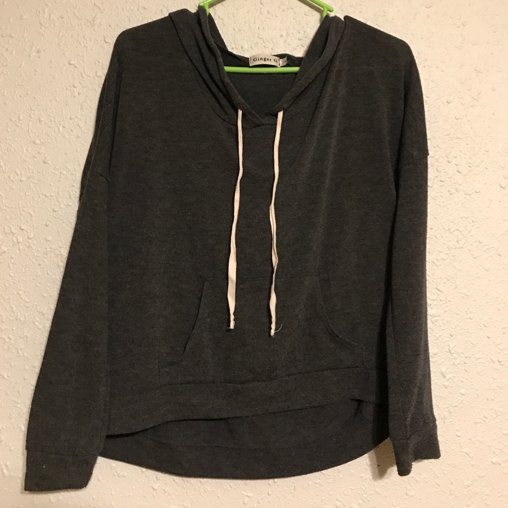 Ginger G gray sweatshirt.