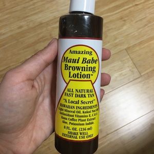 Outdoor tanning lotion, Maui babe browning lotion