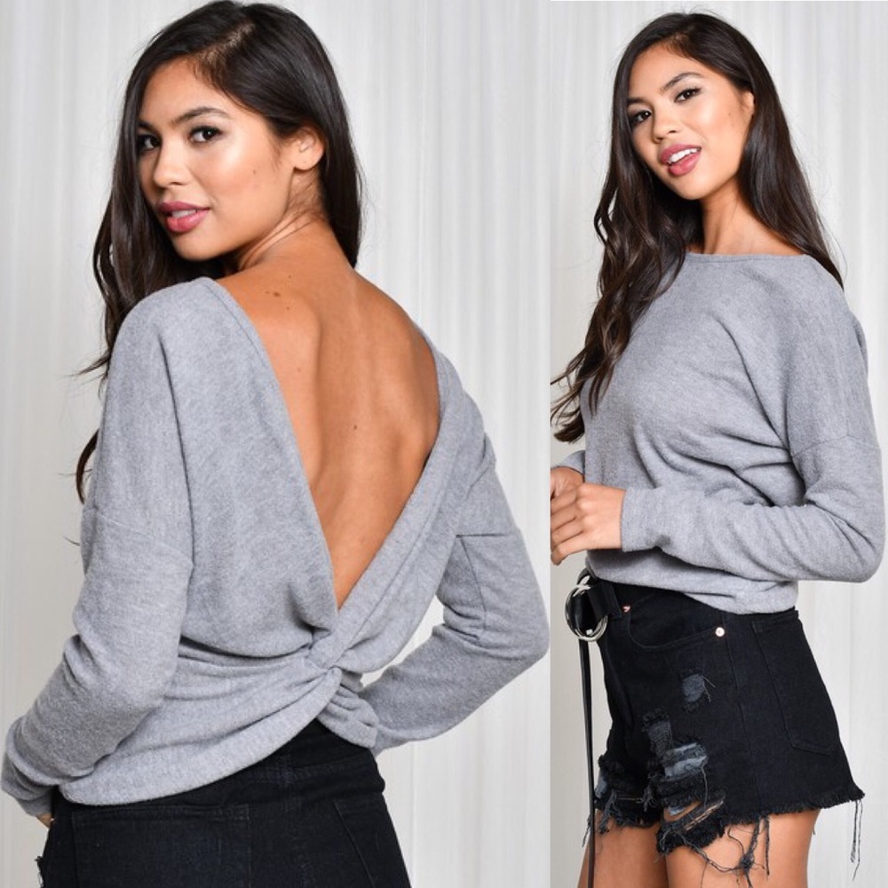 Bryson top in grey $42 @ maartz.com