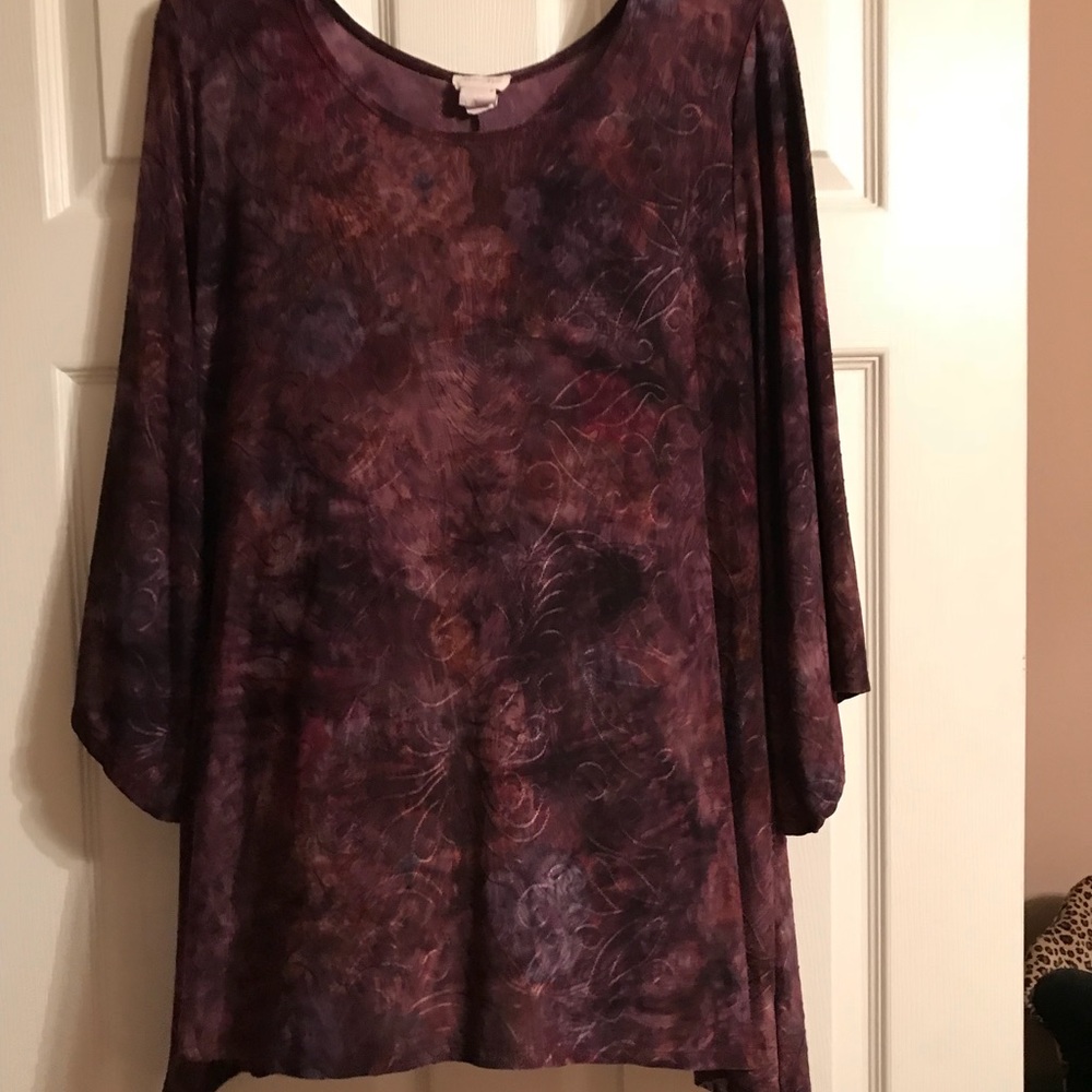 Women’s multi-color blouse size 1X