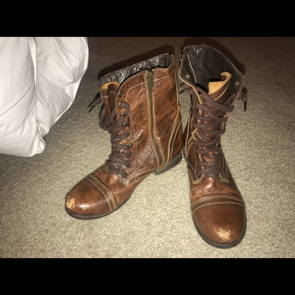 Steve Madden combat boots