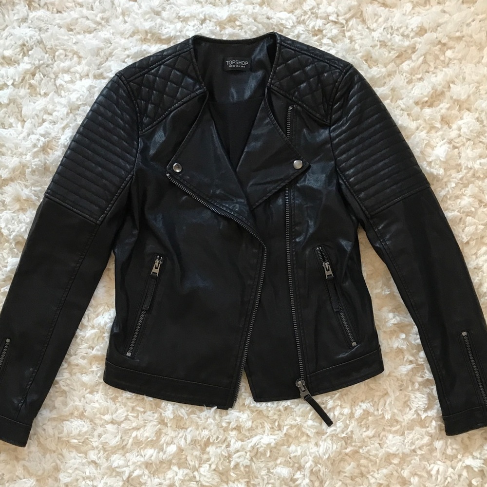 {top shop} 🎉sold🎉like new moto trendy biker - Picture 3 of 8