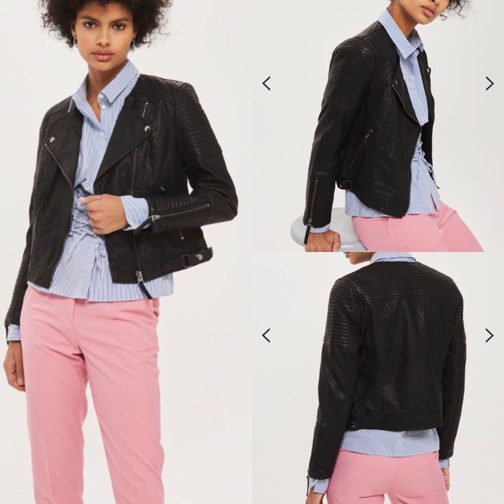{top shop} 🎉sold🎉like new moto trendy biker - Picture 1 of 8